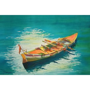 Shaima Umer, 15 x 21 Inches, Watercolor on Paper, Seascape Painting, AC-SHA-082